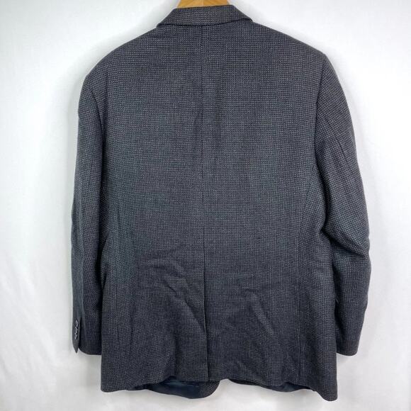 Vintage Bernhard Altmann Dark Grey 100% Lambswool Blazer Sport Coat 44R - Picture 7 of 12